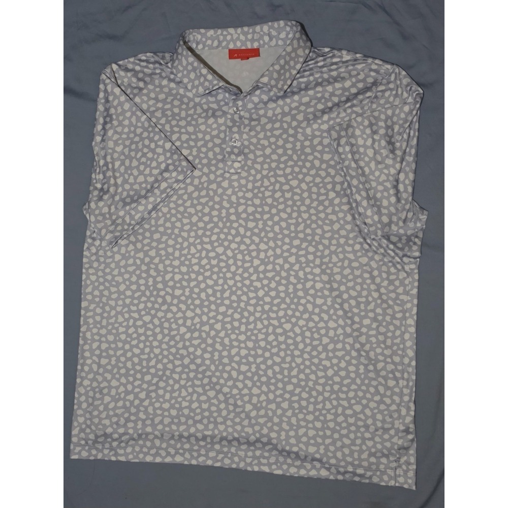 Redvanly Chatillon Polo Mens Size XL Blue Lavender Clyde Performance Golf Shirt